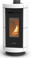 Thermorossi Kaminofen DORICA EVO Wood 10 kW Keramik Weiß